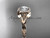 14kt rose gold diamond leaf and vine wedding ring, engagement ring ADLR328