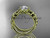 14kt yellow gold celtic trinity knot engagement ring , wedding ring CT766