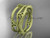 14kt yellow gold celtic trinity knot wedding band, matte finish wedding band, engagement ring CT7350G
