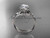 Leaf and Vine wedding ring, Platinum Amazing Engagement Ring ADLR240