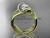 14kt yellow gold diamond celtic trinity knot wedding ring, engagement set CT7369S
