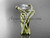 14kt yellow gold diamond celtic trinity knot wedding ring, engagement set CT7369S