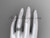 Amazing Matte Finish 14kt White Gold Butterfly Diamond Wedding Band, Celtic Trinity Knot Marriage Ring CT7420B
