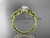 14kt yellow gold celtic trinity knot wedding ring, engagement ring CT7169
