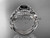 platinum diamond celtic trinity knot wedding ring, engagement ring with a Black Diamond center stone  and double matching band CT7211S platinum diamond celtic trinity knot wedding ring, engagement ring with a Black Diamond center stone  and double matching band CT7211S