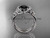 14kt white gold diamond celtic trinity knot wedding ring, engagement set with a Black Diamond center stone CT7155S 14kt white gold diamond celtic trinity knot wedding ring, engagement set with a Black Diamond center stone CT7155S