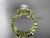 14k yellow gold diamond leaf and vine wedding ring, engagement ring, engagement set with a "Forever One" Moissanite center stone ADLR151S
