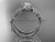 Platinum diamond floral, leaf and vine wedding ring, engagement ring ADLR66
