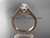 1ct round brilliant lab diamond ring, D VS1 14k rose gold 4 prong 1ct round brilliant lab diamond ring, D VS1 14k rose gold 4 prong