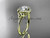 14kt yellow gold diamond celtic trinity knot wedding ring, engagement ring CT7201