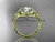 14kt yellow gold diamond celtic trinity knot wedding ring, engagement ring CT7201