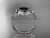 Contemporary Floral Engagement Ring, Nature Inspired Platinum Black Diamond Ring ADLR333 Contemporary Floral Engagement Ring, Nature Inspired Platinum Black Diamond Ring ADLR333