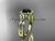 14kt yellow gold diamond celtic trinity knot wedding ring, engagement ring with a Black Diamond center stone CT7393 14kt yellow gold diamond celtic trinity knot wedding ring, engagement ring with a Black Diamond center stone CT7393