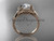 14k rose gold diamond unique engagement ring ADLR376
