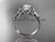 Platinum diamond unique engagement ring, wedding ring, bow ring, ADER154