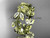 14kt yellow gold diamond flower, leaf and vine wedding ring, engagement ring, wedding band ADLR161B