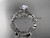 platinum diamond celtic trinity knot wedding ring, engagement set CT7248S