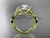 14kt yellow gold diamond celtic trinity knot wedding ring, engagement ring CT7289
