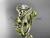 14kt yellow gold diamond celtic trinity knot wedding ring, engagement set CT7211S