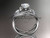 Unique platinum diamond engagement set, wedding ring ADLR320S