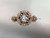 14kt rose gold diamond floral, leaf and vine \"Basket of Love\" ring ADLR94 nature inspired jewelry