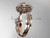 14kt rose gold diamond floral, leaf and vine \"Basket of Love\" ring ADLR94 nature inspired jewelry 14kt rose gold diamond floral, leaf and vine \"Basket of Love\" ring ADLR94 nature inspired jewelry