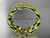 14kt yellow gold diamond leaf wedding ring, engagement ring, wedding band nature inspired jewelry ADLR54B