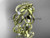 14kt yellow gold diamond leaf and vine wedding ring, engagement ring, wedding band ADLR52B