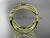 14kt yellow gold celtic trinity knot wedding band, engagement ring CT7350G