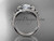 platinum diamond floral wedding ring, engagement set ADLR126S platinum diamond floral wedding ring, engagement set ADLR126S