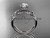 14kt white gold diamond celtic trinity knot wedding ring, engagement ring with a "Forever One" Moissanite center stone CT7221 14kt white gold diamond celtic trinity knot wedding ring, engagement ring with a "Forever One" Moissanite center stone CT7221
