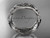 14kt white gold celtic trinity knot wedding band, engagement ring CT7504G