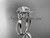 platinum celtic trinity knot engagement ring, wedding ring with a "Forever One" Moissanite center stone CT789 platinum celtic trinity knot engagement ring, wedding ring with a "Forever One" Moissanite center stone CT789