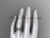 14kt white gold flower wedding ring, engagement ring, wedding band ADLR191G