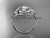 Platinum diamond unique engagement ring,wedding ring ADLR201