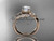 14kt rose gold diamond leaf and vine engagement ring with a "Forever One" Moissanite center stone ADLR112 14kt rose gold diamond leaf and vine engagement ring with a "Forever One" Moissanite center stone ADLR112