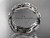 14kt white gold celtic trinity knot wedding band, engagement ring CT7263G