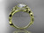 14k yellow gold flower diamond unique engagement ring with a "Forever One" Moissanite center stone ADLR211 14k yellow gold flower diamond unique engagement ring with a "Forever One" Moissanite center stone ADLR211