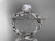 Unique platinum diamond floral leaf and vine wedding ring, engagement ring ADLR270