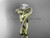 Unique 14kt yellow gold diamond leaf and vine wedding ring, engagement ring with a "Forever One" Moissanite center stone ADLR222