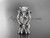 platinum diamond leaf and vine wedding ring, engagement ring with "Forever One" Moissanite center stone and double matching band ADLR68S platinum diamond leaf and vine wedding ring, engagement ring with "Forever One" Moissanite center stone and double matching band ADLR68S