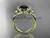 14kt yellow gold diamond unique engagement ring, wedding ring with a Black Diamond center stone ADER146 14kt yellow gold diamond unique engagement ring, wedding ring with a Black Diamond center stone ADER146