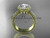 Elegant Diamond Solitaire Ring Set, Yellow Gold Classic Halo Diamond Engagement Ring ADLR101S