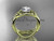 14kt yellow gold celtic trinity knot engagement set, wedding ring CT790S