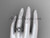 14kt white gold diamond celtic trinity knot wedding ring, engagement set CT7320S