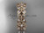 14kt rose gold butterfly engagement ring, wedding band ADLR198B