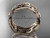 14kt rose gold celtic trinity knot wedding band, engagement ring CT7263G