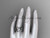 14kt white gold diamond celtic trinity knot wedding ring,butterfly engagement ring with a "Forever One" Moissanite center stone CT7136