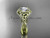 14kt yellow gold diamond celtic trinity knot wedding ring, engagement ring CT7416