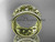 14kt yellow gold diamond celtic trinity knot wedding band, bridal ring CT7232B
